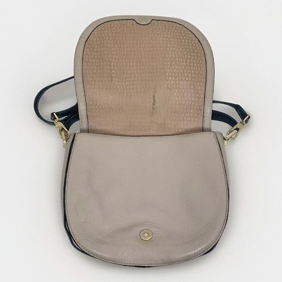 KATE SPADE NY Oliver Street Sadelle Pebbled Leather Saddle Bag Shoulder Handbag - Picture 6 of 16